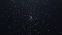 CGI Timelapse of Starry Sky, Spinning Constellation, Star Trails, Slightly Blue Night Sky, Cinematic Animation	