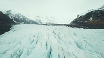frozen glacier landcape 