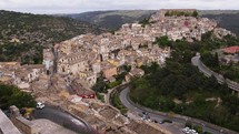 Panoramic view of Ragusa Ibla city in Sicily, Italy
