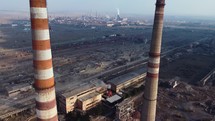 Factory pipes and air pollution