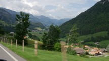 Switzerland valley and village 