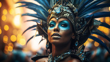 beautiful dancer ready for the carnival of rio