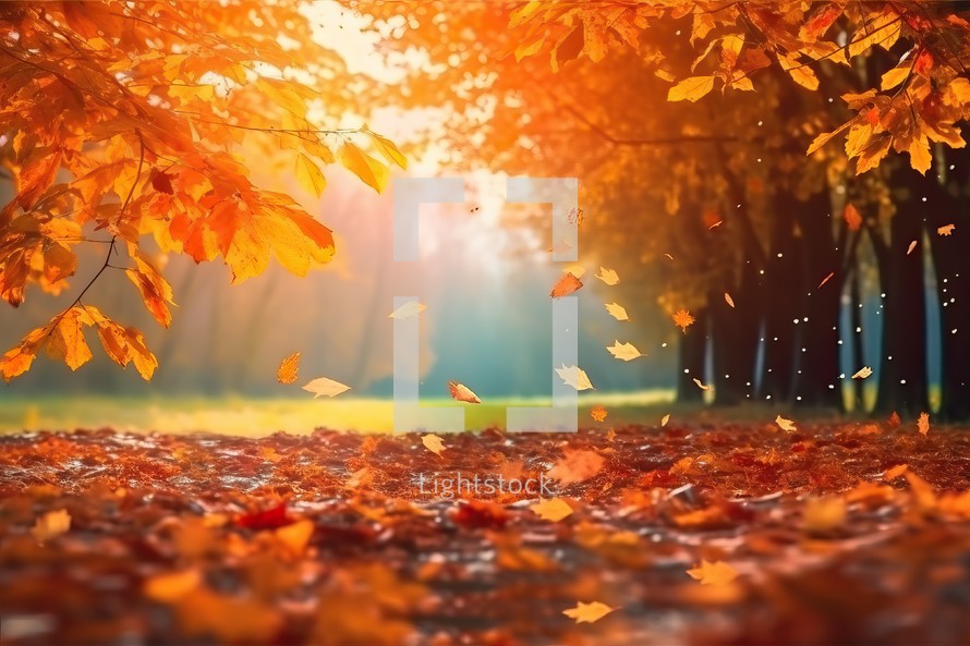 autumn landscape background