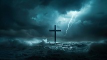 Storm At Sea, Jesus Save Us