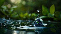 Drop Of Water For The Sustainability Of The Earth 