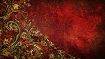 Red And Golden Wedding Invitation Background 