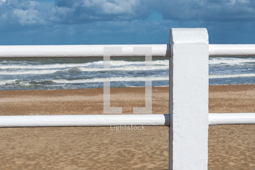 fence and ocean view 