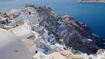 Scenic View of The Famous Village Of Oia At The Island Santorini, Greece