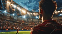 Soccer Player Stunned By Stadium Atmosphere 