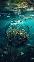 Underwater To Follow The Earth Life