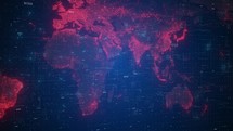 Digital World Map Background