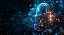 Digital Lock As Representation Of Cybersecurity 