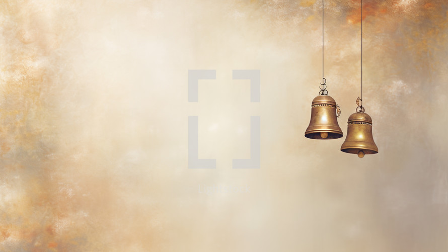 Ringing bell background with copy space