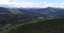 Aerial view on Mountain Valley