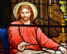 Jesus stained glass window 