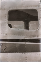 window of an old plane 