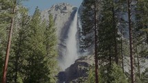 Waterfall in Yosemite Valley