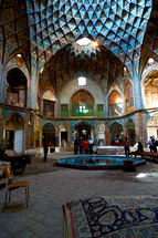 interior of a mosque in Iran 