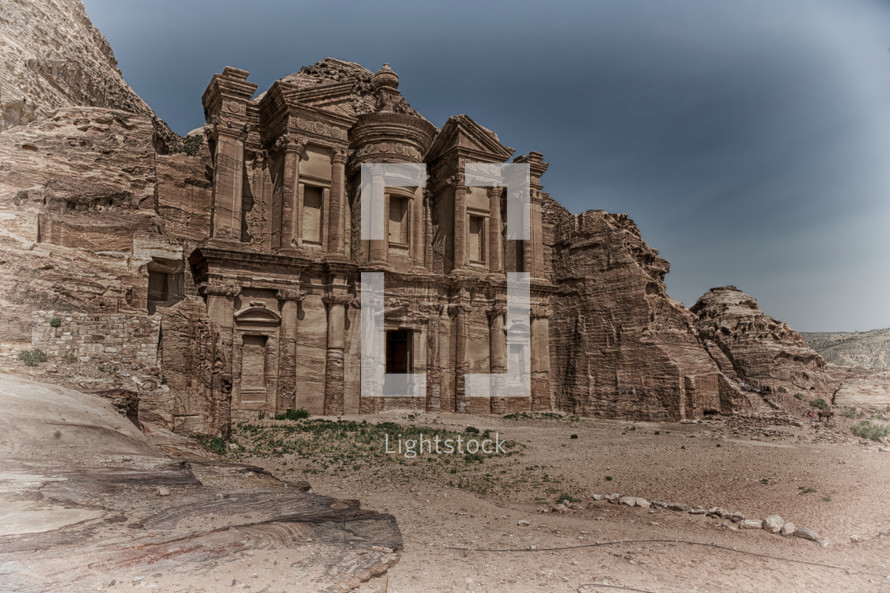 site of petra in jordan the monastery