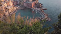 Cinque Terre city in Liguria near the ocean