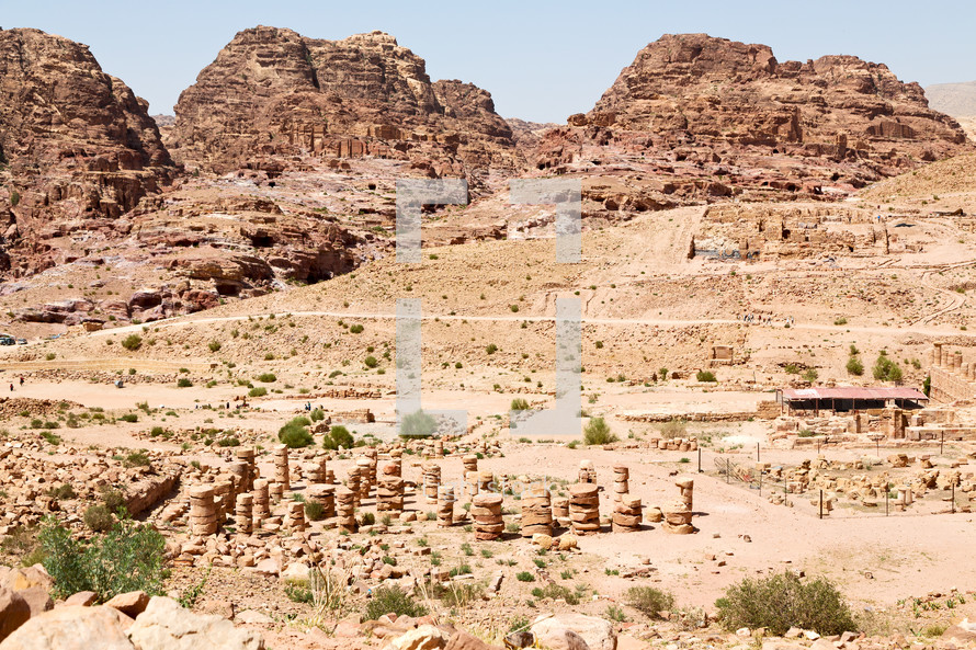 from high the antique site of petra