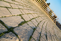 pavers at antique archeological site classical heritage 
