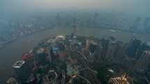 Shanghai Day to Night from Shanghai Tower