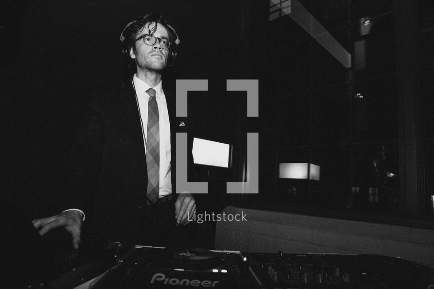 DJ at a wedding reception 