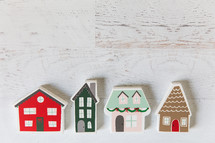 wooden Christmas houses 
