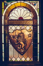 shield, coat of arms, stained glass window 