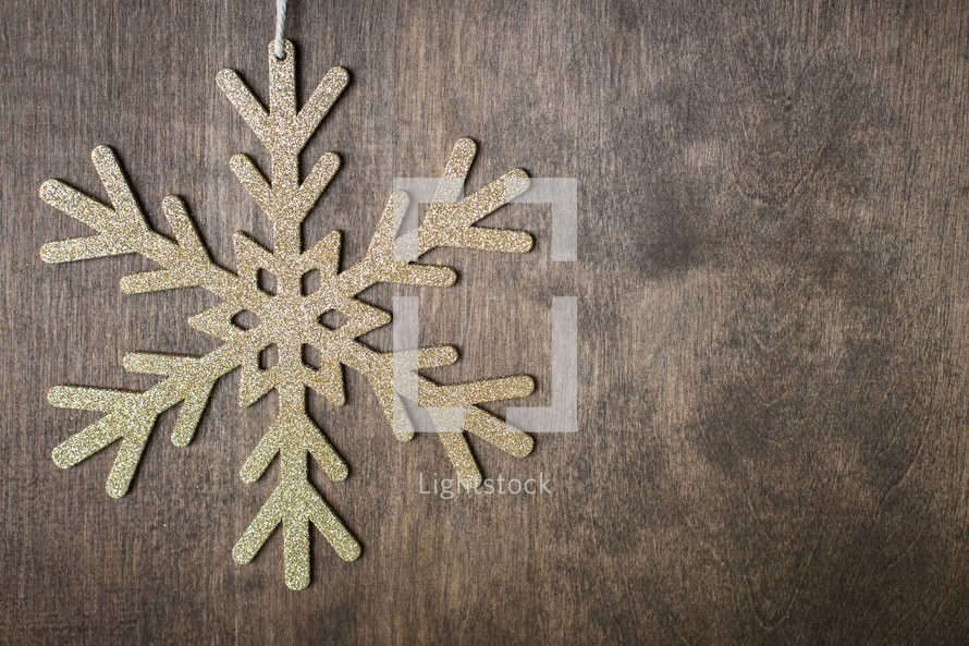 snowflake Christmas ornament 