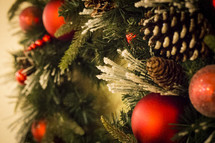Christmas wreath closeup 