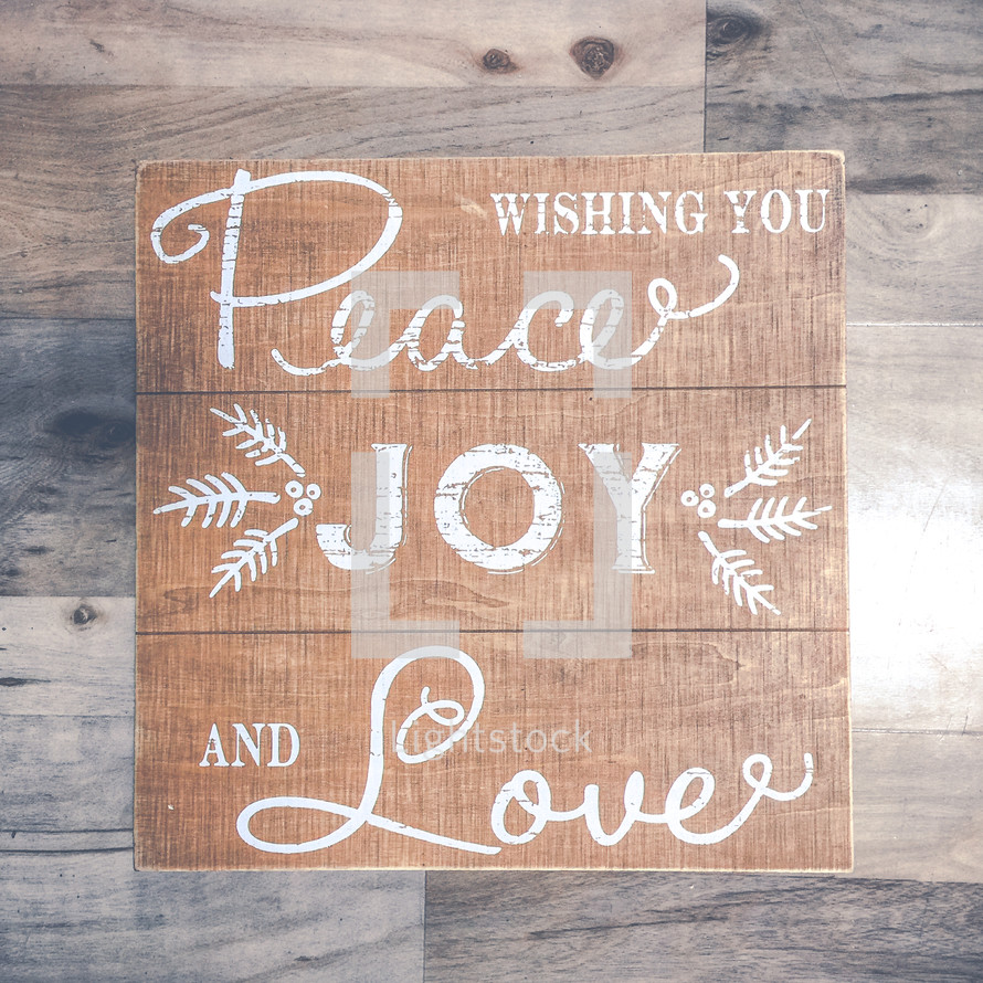 Wishing you peace, joy, and love 