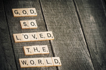 God so loved the world 