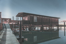 boat house and docks 