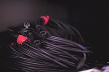 copied black cables 