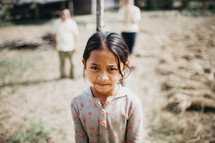 a young girl in a village 