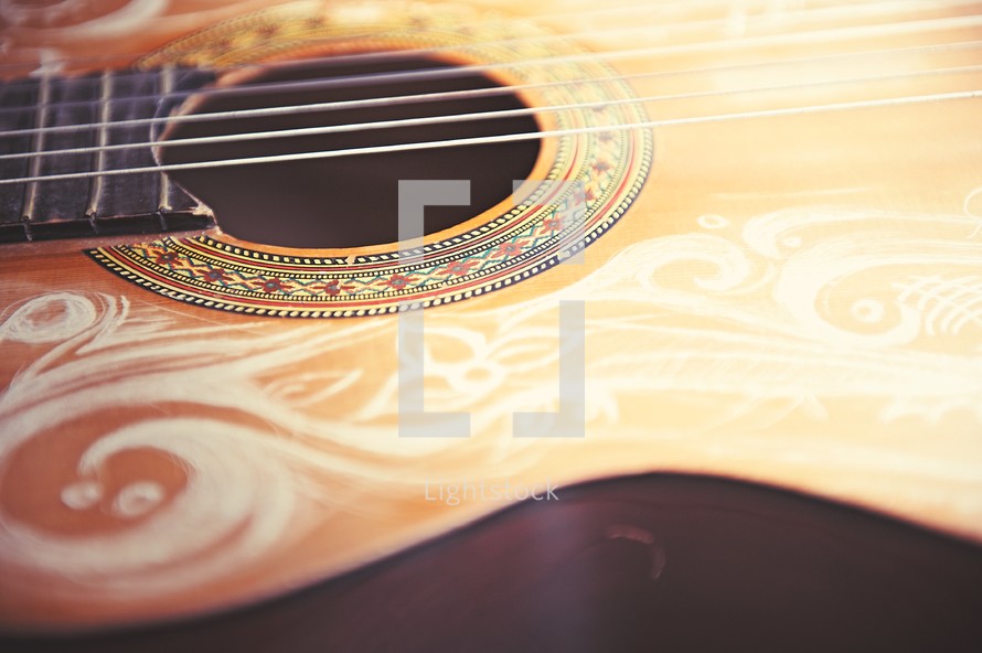 detailed acoustic guitar 
