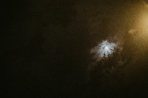 clouds obscuring the moon 