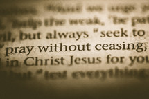 pray without ceasing 