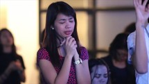 song, tears, and praise during a worship service 