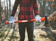man holding an ax