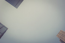 looking up at the sky in a city 