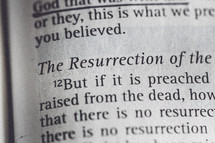 The resurrection of the dead 