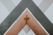 cross on an abstract background 