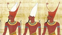 Lower Egypt Upper Egypt and All Egyot Pharaohs on a Papyrus
