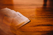 vanishing Bible on the floor 