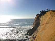 steep sea cliff 
