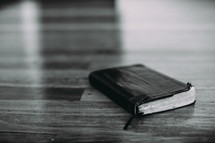 Bible on the floor 