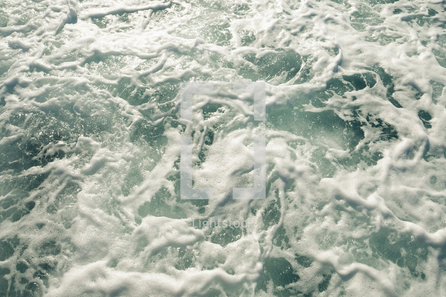 churning sea water 